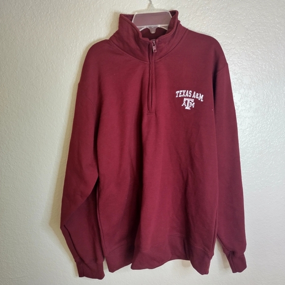 NWT Texas A&M Aggies Champion 1/4 Zip Long Sleeve Sweater Men's Sz M - Picture 1 of 8